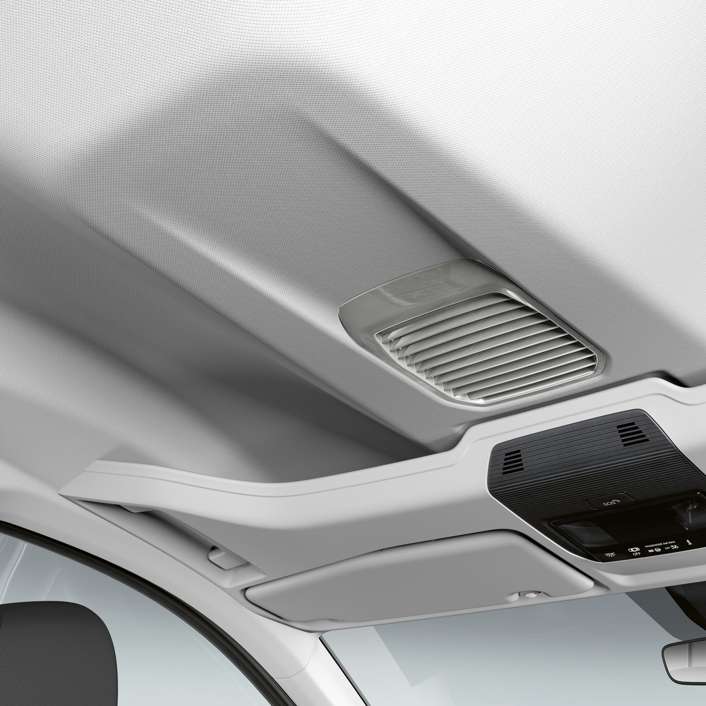 Вентилационни отвори на тавана във VW Caddy.