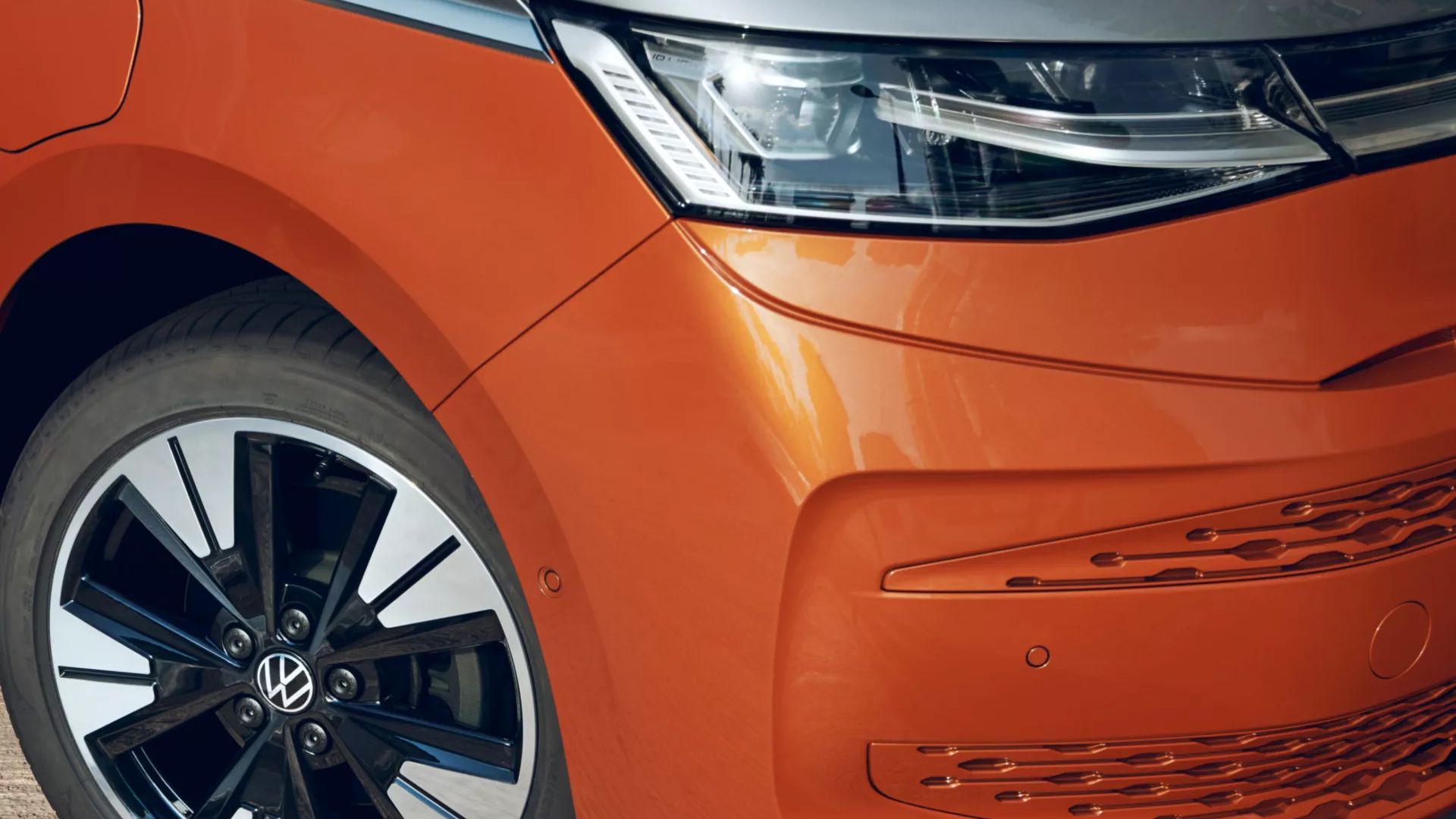 Nahaufnahme ID. Buzz Reifen; Beifahrerseite