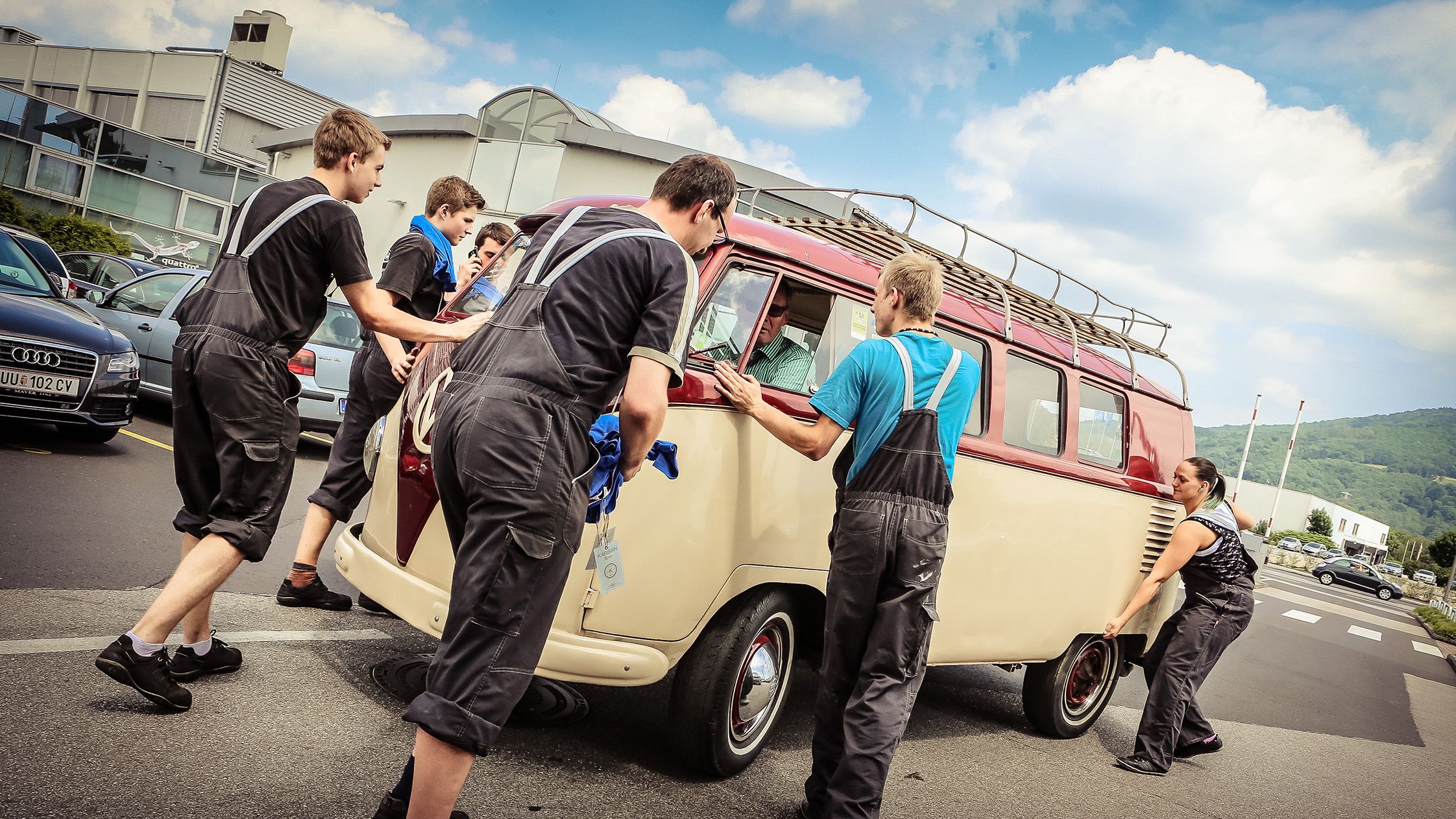 VW Bulli T1 Комби плъзгане