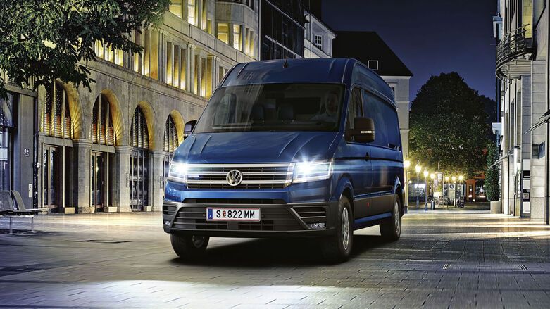 VW e-crafter in der Seitenansicht
